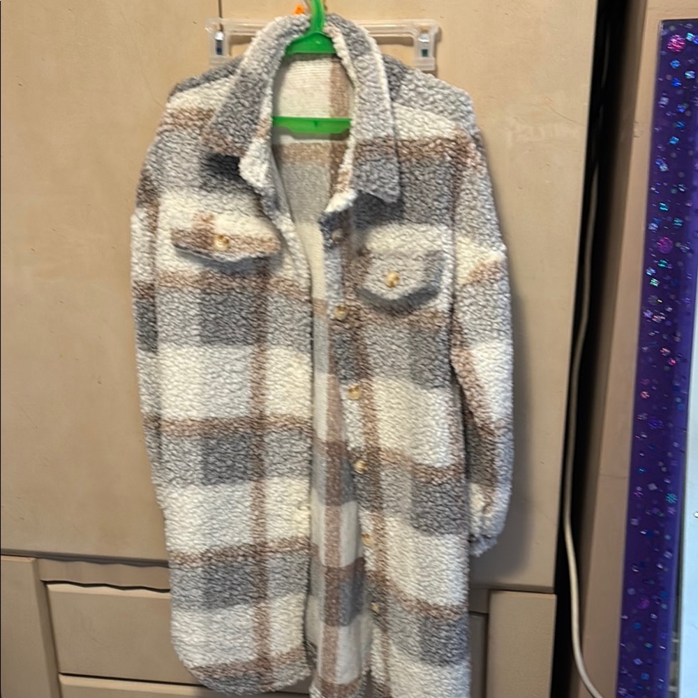 Women’s long fleece jacket
